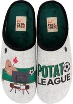 Hot Potatoes Sloffen - Maat 45 - Mannen - grijs/groen