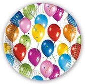 Verjaardagsbordjes Ballonnen 20cm 10st