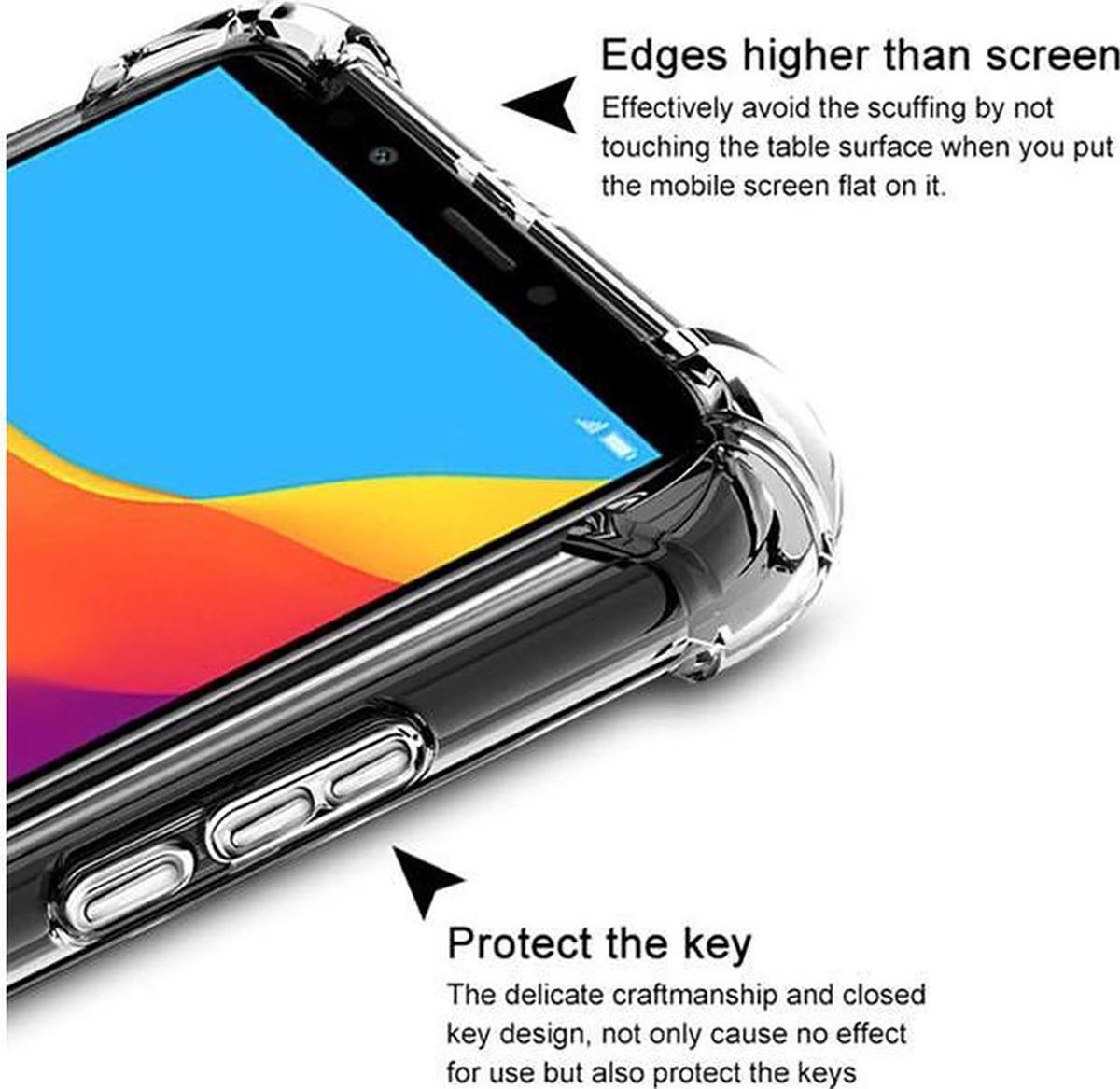 LitaLife Huawei P smart (2019) TPU Anti shock back cover