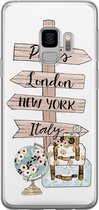 Leuke Telefoonhoesjes - Hoesje geschikt voor Samsung Galaxy S9 - Where to go next - Soft case - TPU - Tekst - Multi