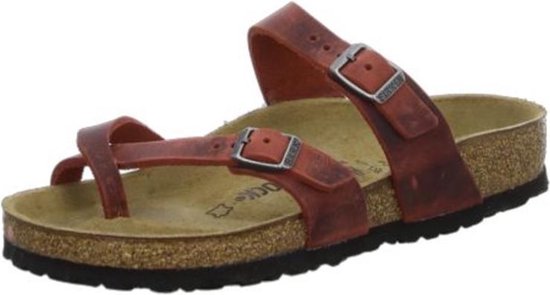 Birkenstock Slipper Mayari 1015548 Rood Breed - Van Driel Schoenen