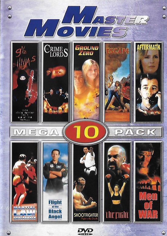 Master Movies - Mega 10 Pack ( 91/2 ninja's / crime lords / ground zero / escape / aftermath / martial law 2 / flight of the black angel / shootfight