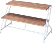 Gelaagde Displaytafel (2 etages) - Rustiek