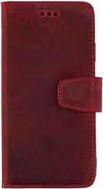 HB Hoesje Geschikt voor Samsung Galaxy S20 Plus Rood - Handgemaakt Lederen Portemonnee Book Case