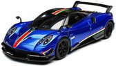 Pagani Huayra BC Blauw – Kinsmart 1:36 - Modelauto - Schaalmodel - Model auto  - Miniatuurauto - Miniatuur autos