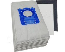 Stofzuigerzakken S-BAG SBAG microvezel 10 zakken + 2 filters Geschikt voor Philips - Electrolux - AEG - Tornado - Volta - stofzakken