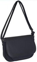 Nicole Brown Schoudertas zwart, ecoleder 20 x 25 cm - Handtassen Dames - Schoudertassen Vrouw