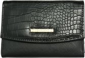 Portemonnee slangenlook classy | Zwart
