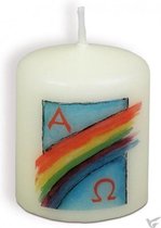 Kaars - 6 cm - Regenboogkleuren - Elian