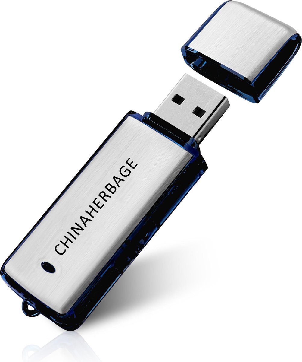Voice recorder USB Flash 8GB Zwart en zilver - Chinaherbage