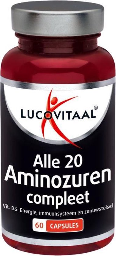 onderwerpen merk op voorspelling Lucovitaal Supplementen - Aminozuren Compleet + Vitamine B6 - 60 capsules |  bol.com