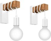 Wandlampen set van 2  Modern  E27  Wit