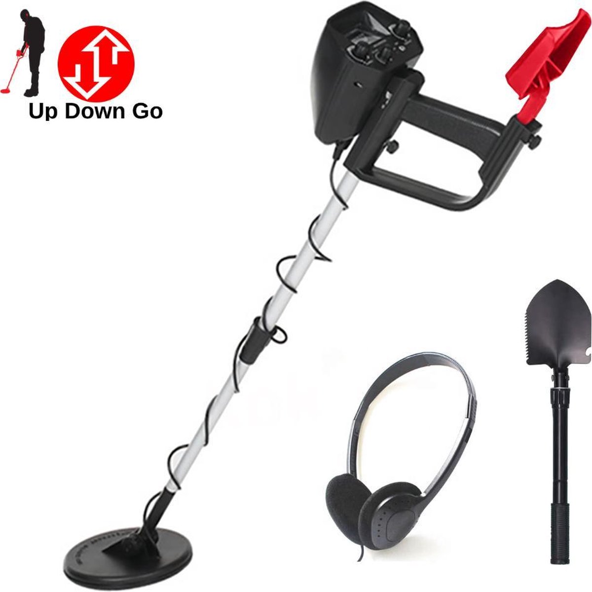 Up Down Go Metaaldetector Metaal Detectie Apparaat 20 Tot 70 CM Detectie Bereik Koptelefoon
