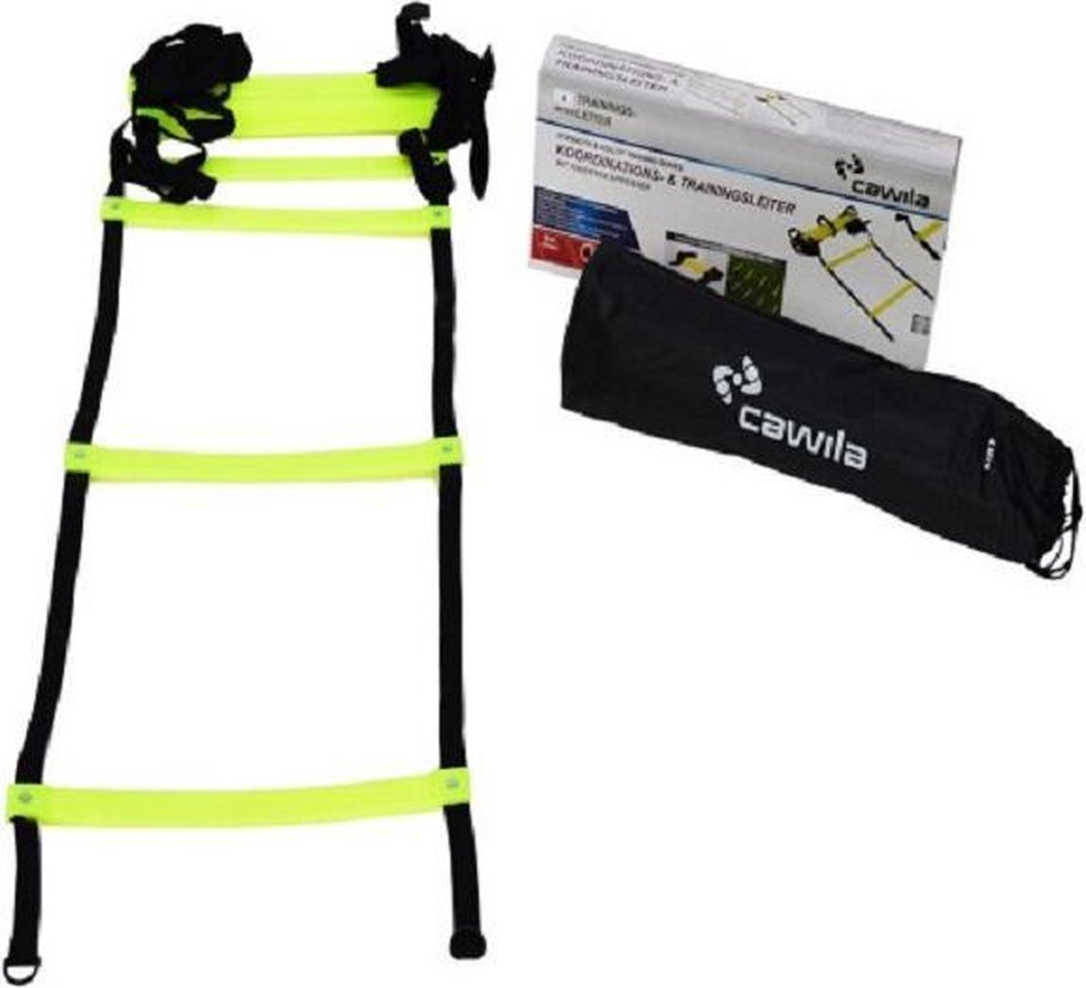 Cawila Loopladder - Speedladder - Agility Ladder - Trainingsladder | 4 meter vaste treden | Inclusief draagtas – foto 3