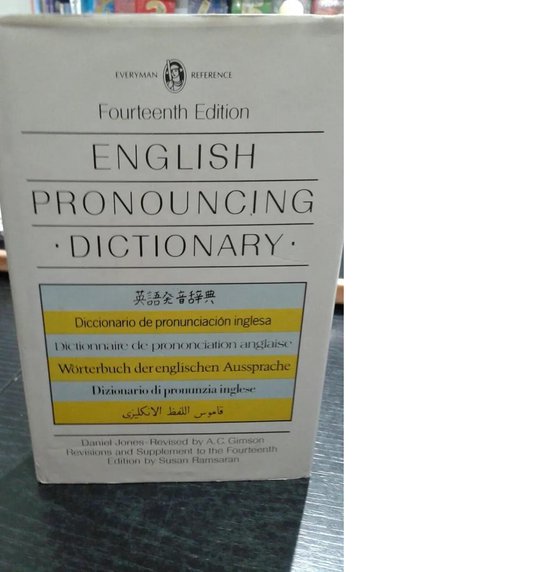 English Pronouncing Dictionary, Daniel Jones 9780460030366 Boeken