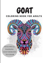 Goat adult coloring book