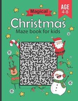 magical christmas maze book for kids Age 4-8