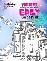 VARIETY Coloring books for adults large print easy, easy adult coloring books for seniors