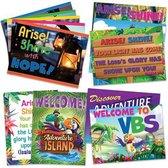 Vacation Bible School (Vbs) 2021 Discovery on Adventure Island Decorating Poster Pak: Quest for God's Great Light