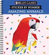 Brain Games - Sticker by Number- Brain Games - Sticker by Number: Amazing Animals