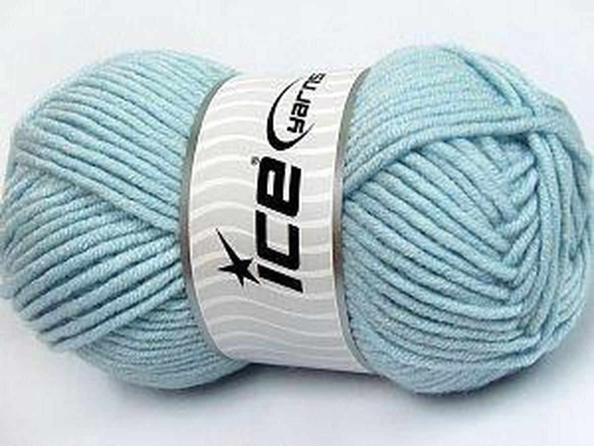 Acheter laine à tricoter bleu bébé - laine mérinos 50% mélangée à 50% de  fil acrylique... | bol