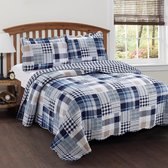 Lavandoux - Bedsprei - Quilt - Blue Loft - 240x220 - 2-persoons - Blauw