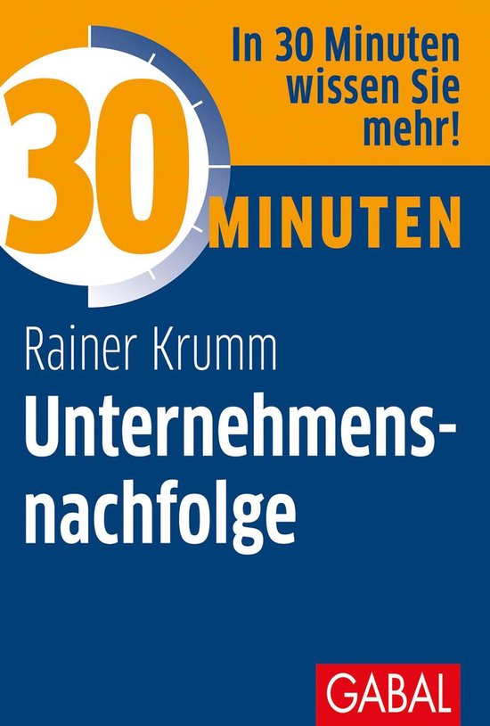 30 Minuten - 30 Minuten Unternehmensnachfolge - cover