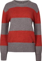 O'Neill Trui Women Backzip Red Aop W/ Grey M - Red Aop W/ Grey Material Buitenlaag: 98% Polyacryl 2% Metaal