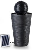 Blumfeldt Liquitorre XL tuinfontein - waterornament, zonnefontein, pomp: 200 l / h / IPX8, zonnepaneel: 2 W / 300 cm², batterij tot 8 uur bedrijfstijd / 3,7 V / 2 Ah, LED-verlichti