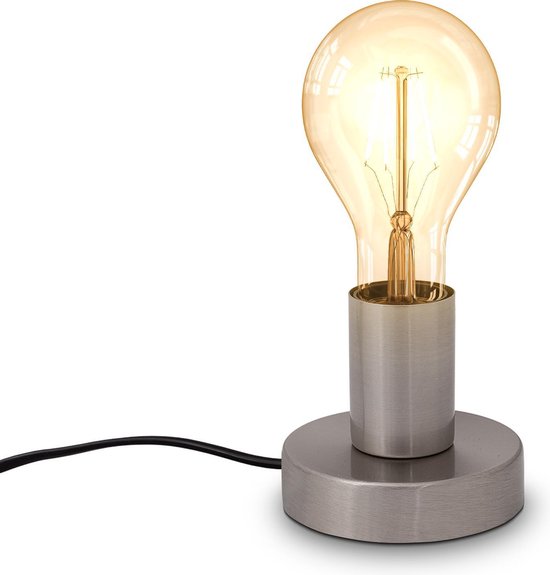 B.K.Licht - Lampe de table - lampe de chevet - industrielle - avec