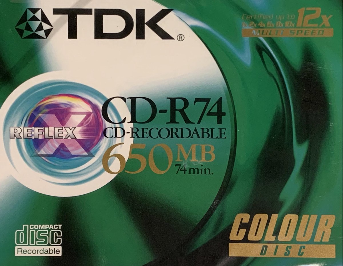 TDK CDR74 650MB 74min CD recordable 1 exemplaar in jewelcase