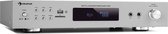 auna AMP-9200 BT digitale stereo-versterker 2x 60 W RMS - Bluetooth / AUX / USB / SD / DVD-in - 2 microfooningangen  - afstandsbediening