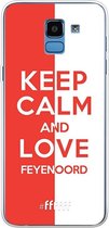 6F hoesje - geschikt voor Samsung Galaxy J6 (2018) -  Transparant TPU Case - Feyenoord - Keep calm #ffffff