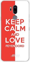 6F hoesje - geschikt voor LG G7 ThinQ -  Transparant TPU Case - Feyenoord - Keep calm #ffffff