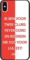 6F hoesje - geschikt voor iPhone Xs Max -  TPU Case - Feyenoord - Quote #ffffff