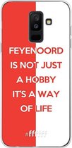 6F hoesje - geschikt voor Samsung Galaxy A6 Plus (2018) -  Transparant TPU Case - Feyenoord - Way of life #ffffff