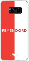 6F hoesje - geschikt voor Samsung Galaxy S8 Plus -  Transparant TPU Case - Feyenoord - met opdruk #ffffff
