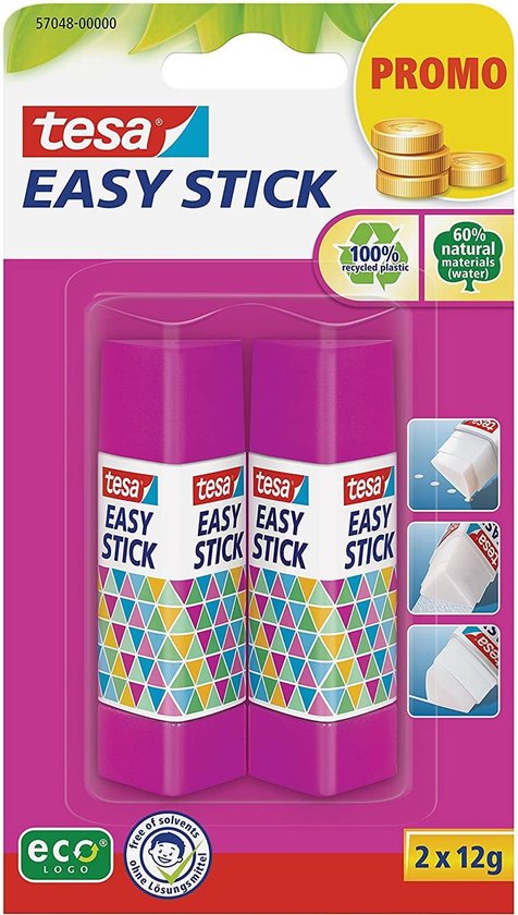 tesa® ecoLogo® 2 x 12g PROMO ROSE + BLEU