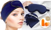 Beauty slaappakket – Verstelbare haarband – Premium spa hoofdband – Wasbare hoofdband – Schoonheidsspecialist – Antibacterieel hoofdband Soft – Slaapmasker – Slaapmasker van zijde – Spa maske