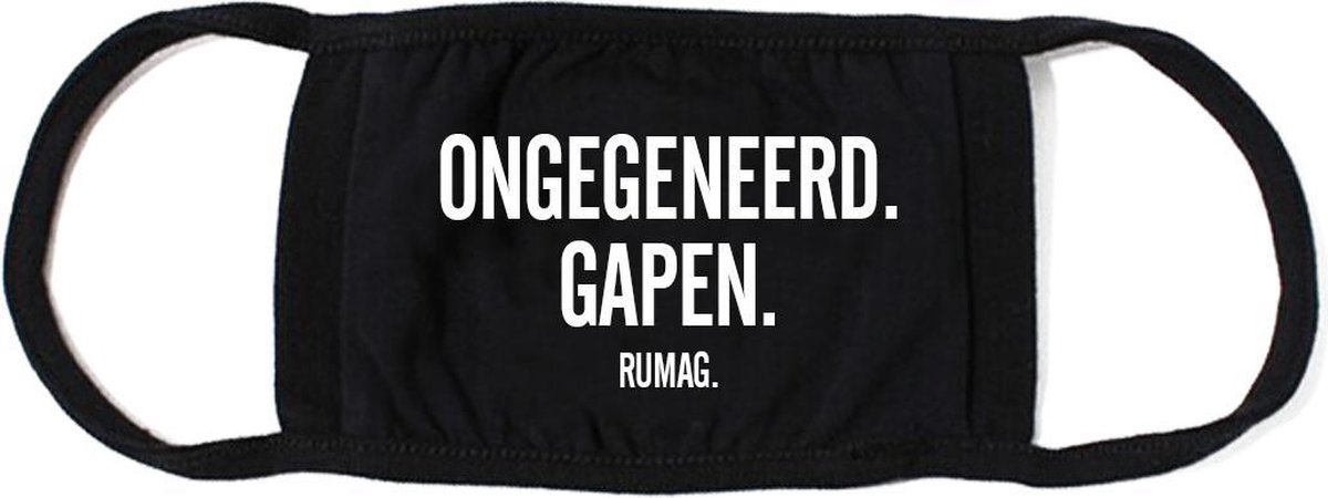 RUMAG Mondkapje Zwart Ongegeneerd gapen | bol.com