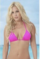 Triangel bikini top (hot pink) - S