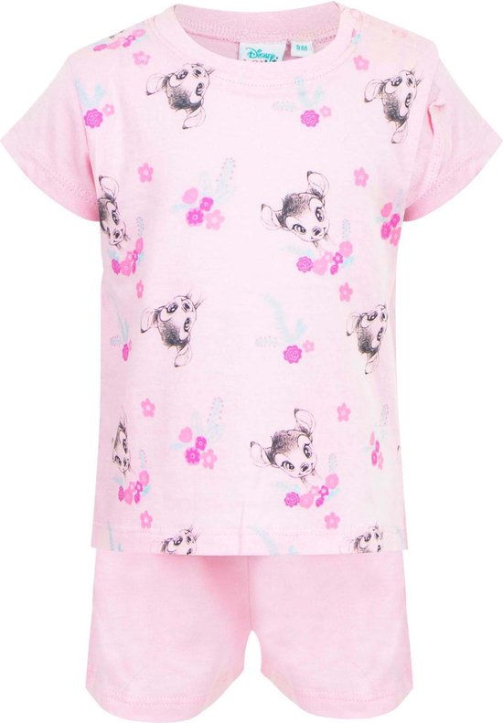 Pyjama bébé Disney Bambi - rose - taille 6 mois