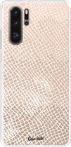 Casetastic Huawei P30 Pro Hoesje - Softcover Hoesje met Design - Snake Coral Print