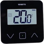 Digital Touch draadloze thermostaat BT-D03 RF zwart, beveiligd met PIN code, Niet programmeerbaar met backlight, Watts Vision