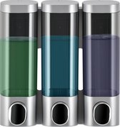 Bosharon - zeepdispenser wandmontage - Hoge kwaliteit - Prachtig design - Desinfectie dispenser - 3x 300ml - Zilver