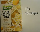 Pickwick thee - Joy of Tea - ginger spices - multipak 10x 15 zakjes