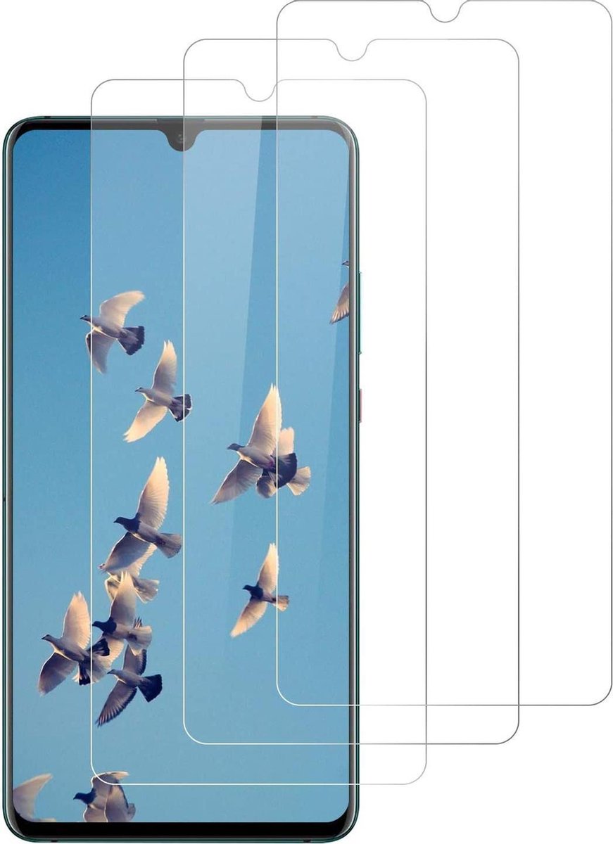 Screenprotector Glas - Tempered Glass Screen Protector Geschikt voor: Huawei Mate 20 - 3x