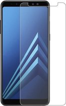 Screenprotector Glas - Tempered Glass Screen Protector Geschikt voor: Samsung Galaxy A8 Plus 2018 - 1x
