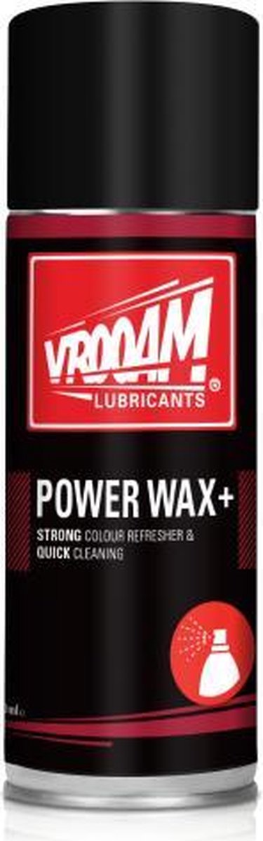 VROOAM Powerwax+ - Spuitbus - Spuitbus 400ML - Cleaner, Wax, Shine