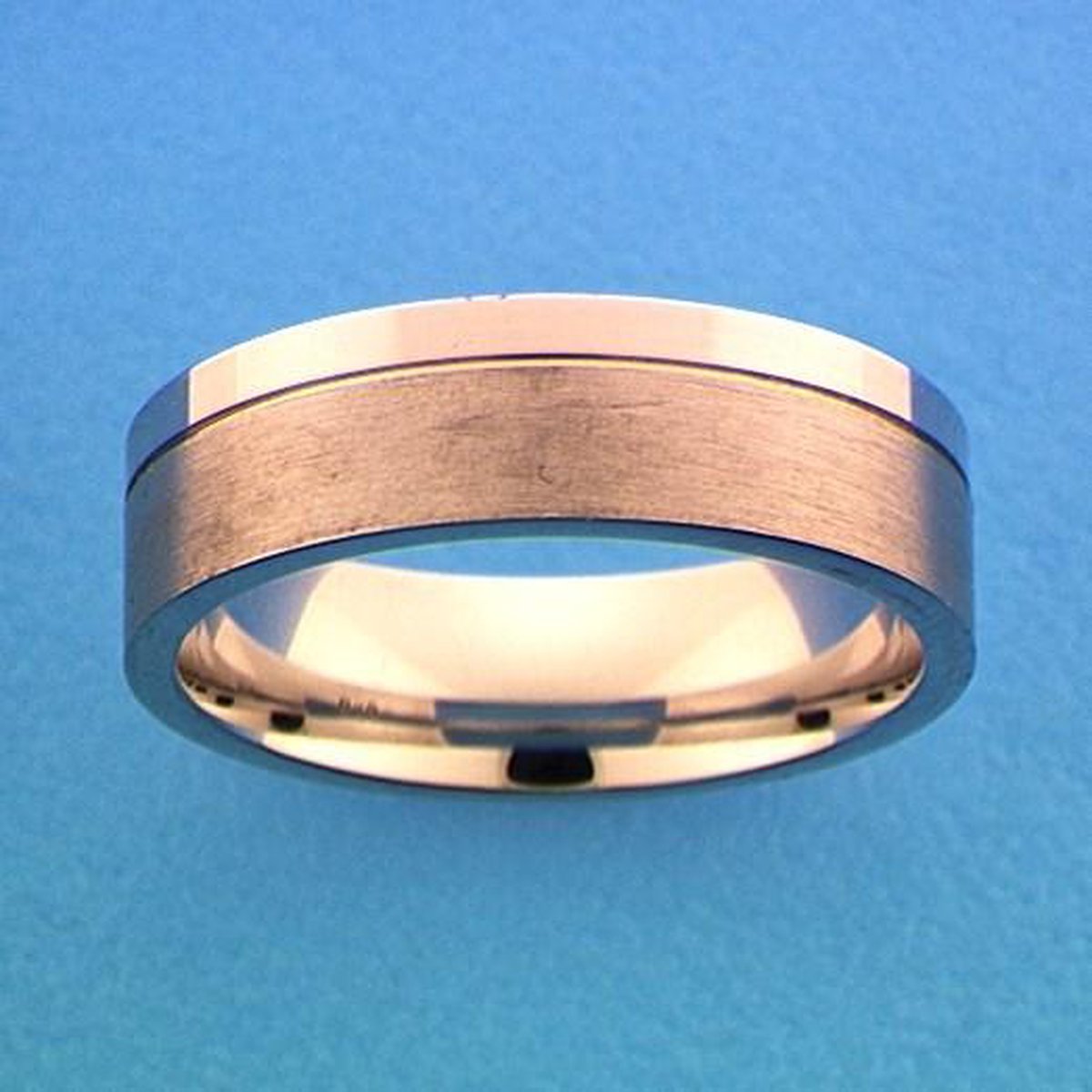 Gerhodineerd Zilver Ring A306 - 5 Mm Zonder Steen 1315724